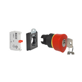 EMERGENCY STOP KEY PUSHBUTTON RED 22mm BACO